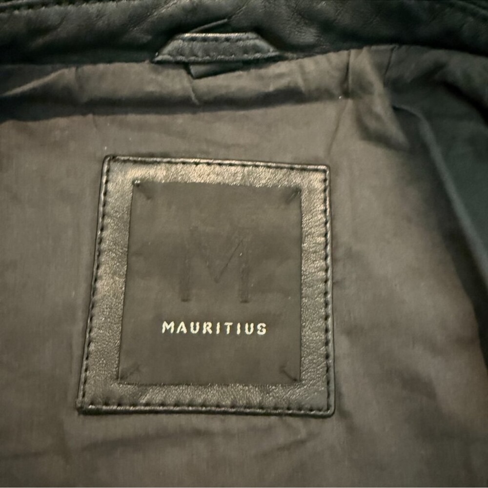 Free People X Mauritius Christy Star Rainbow leather moto jacket Small 6 Bomber - Picture 2 of 10